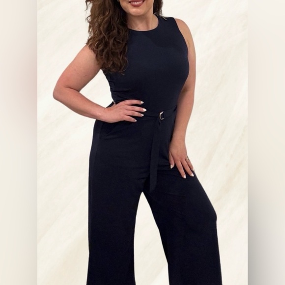👗Michael Kors black sleeveless cropped jumpsuit - Picture 4 of 13